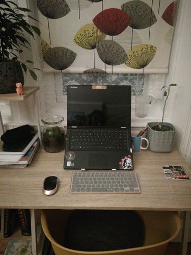 Customer photo review of Laptop Stand | Aluminium, Portable & Foldable