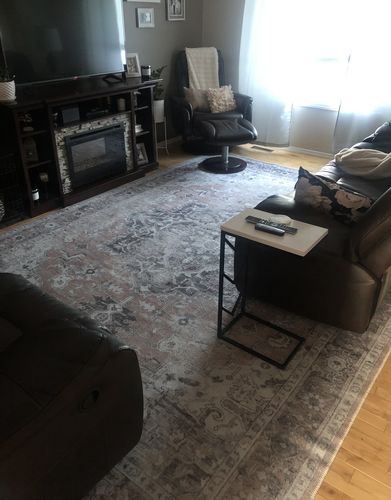 Customer photo review of Distressed Vintage Cezanne Blush Area Rug