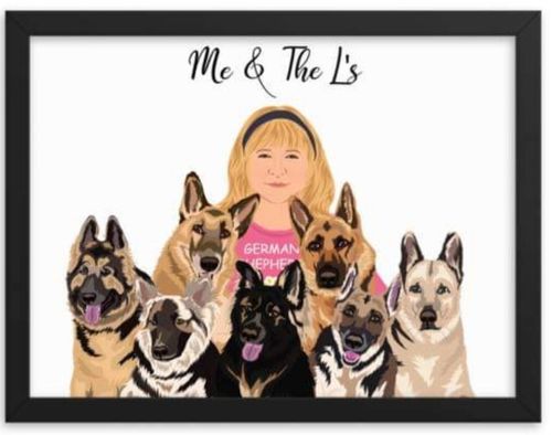 Customer photo review of Custom Framed Family Portrait