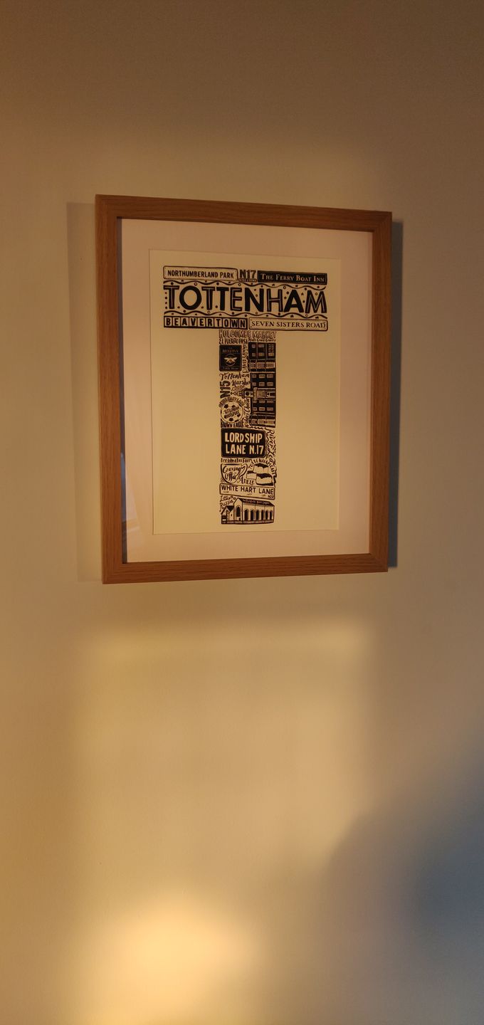 Customer photo review of Tottenham print