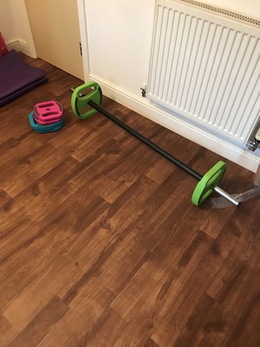 Customer photo review of Blue Purple Grey Body Pump Set 20kg HALF PRICE