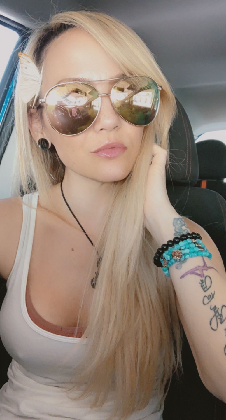 Customer photo review of Relaxing Blue Onyx Stone Mala
