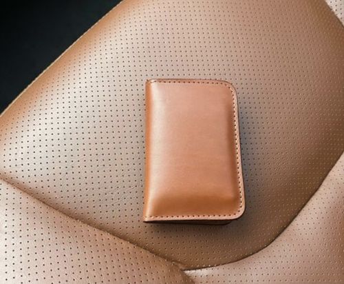 Customer photo review of Blemished | No.52 | 'Chestnut' Vertical Leather Wallet