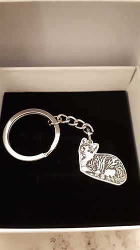 Customer photo review of Porte-clés Personnalisé en Argent