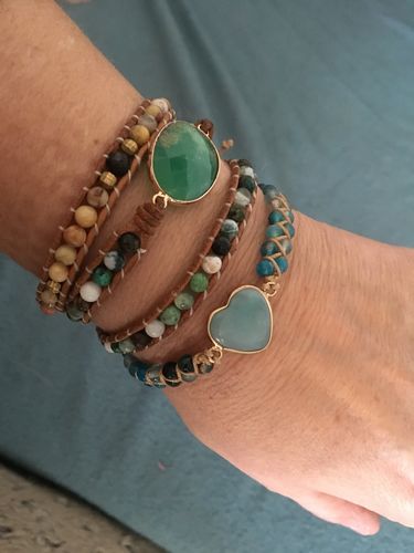 Customer photo review of AMAZONIT-LIEBESSCHUTZ-ARMBAND