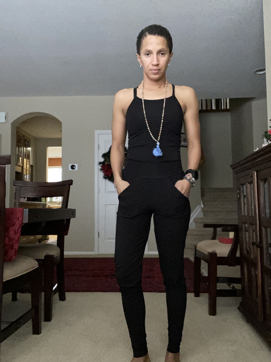 Customer photo review of Long Yoga Jumpsuit