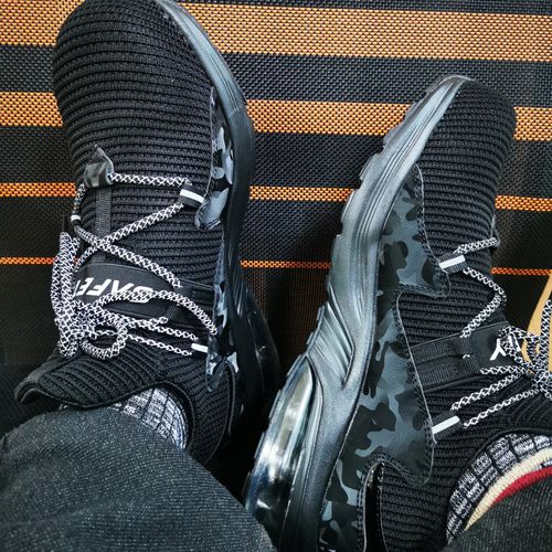 Customer photo review of KELODON Steel Toe Shoes-Cloud Collection-Black