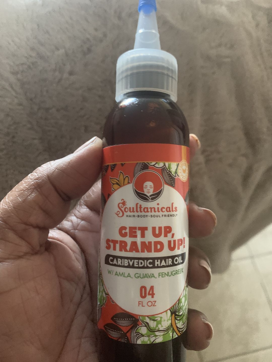 Customer photo review of Get Up, Strand Up! Caribvedic Hair Oil