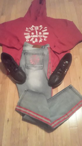 Customer photo review of Side Paint Stripe Track Denim Snow - Gold (ZCM4700D)