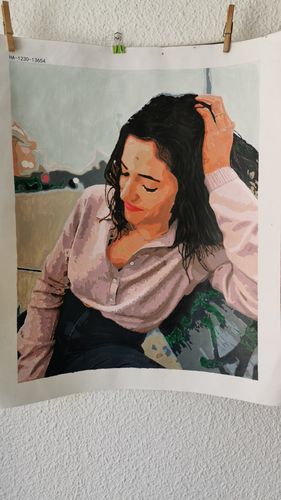 Customer photo review of Pintar por numeros personalizado