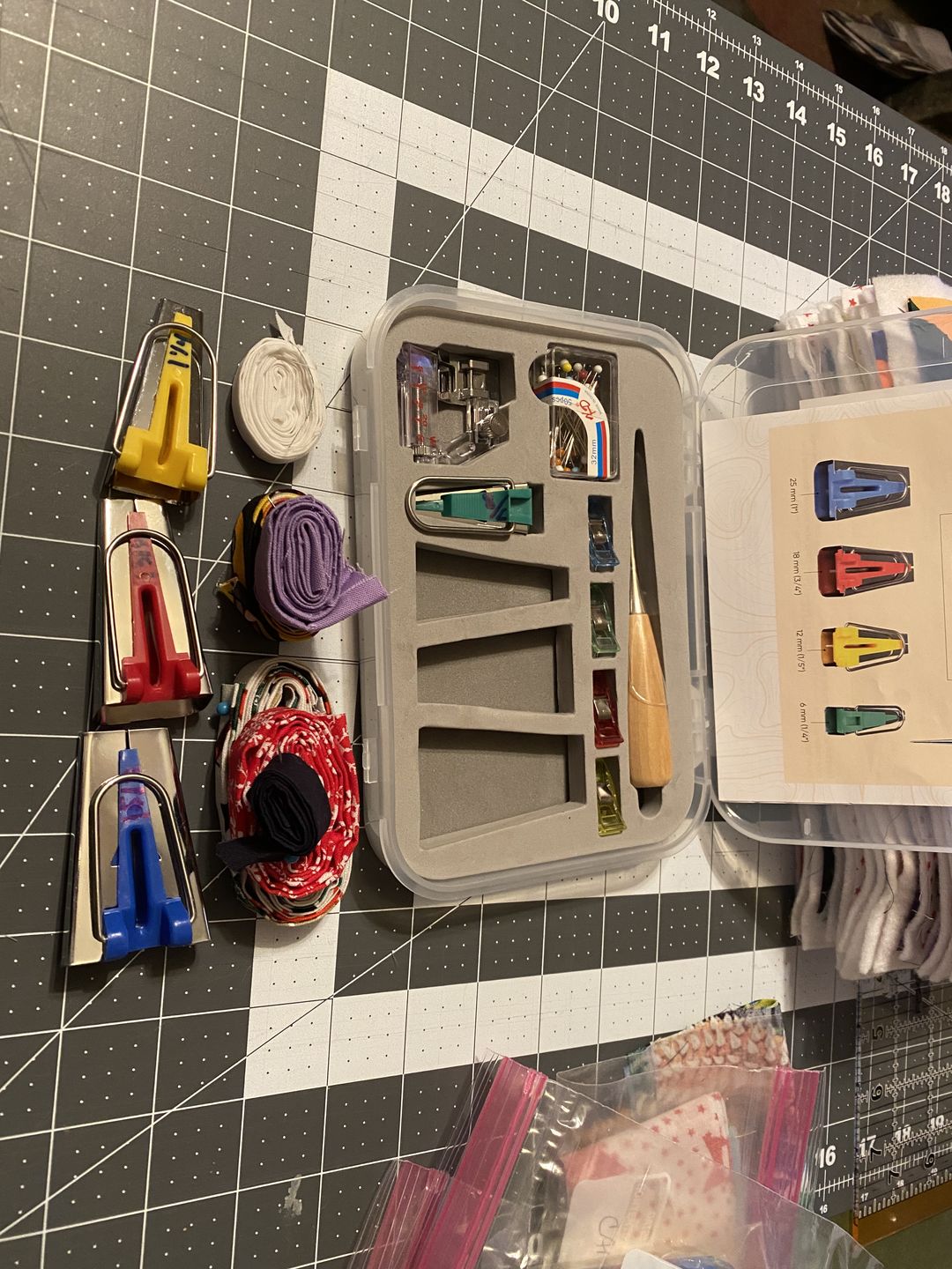 Customer photo review of Love Sew Bias Tape Maker Kit