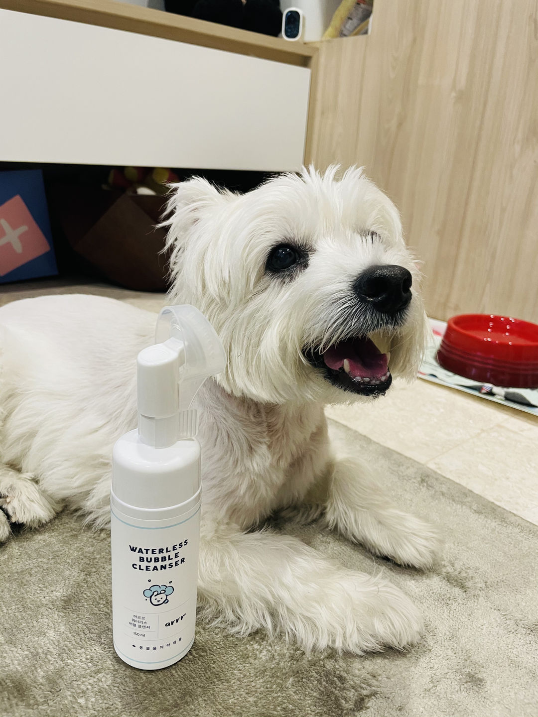 Customer photo review of arrr Waterless Bubble Cleanser