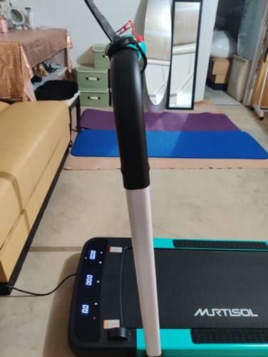 Customer photo review of Murtisol 2 in 1 Folding Treadmill, 1.5HP Under Desk Electric Treadmill, Portable Walking Machine for Home, Office & Gym