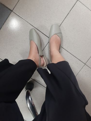 Customer photo review of Persimmon Flat Ballerinas