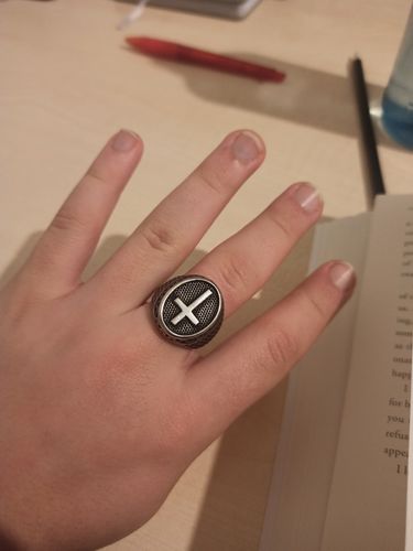 Customer photo review of ANTIQUE CROSS RING
