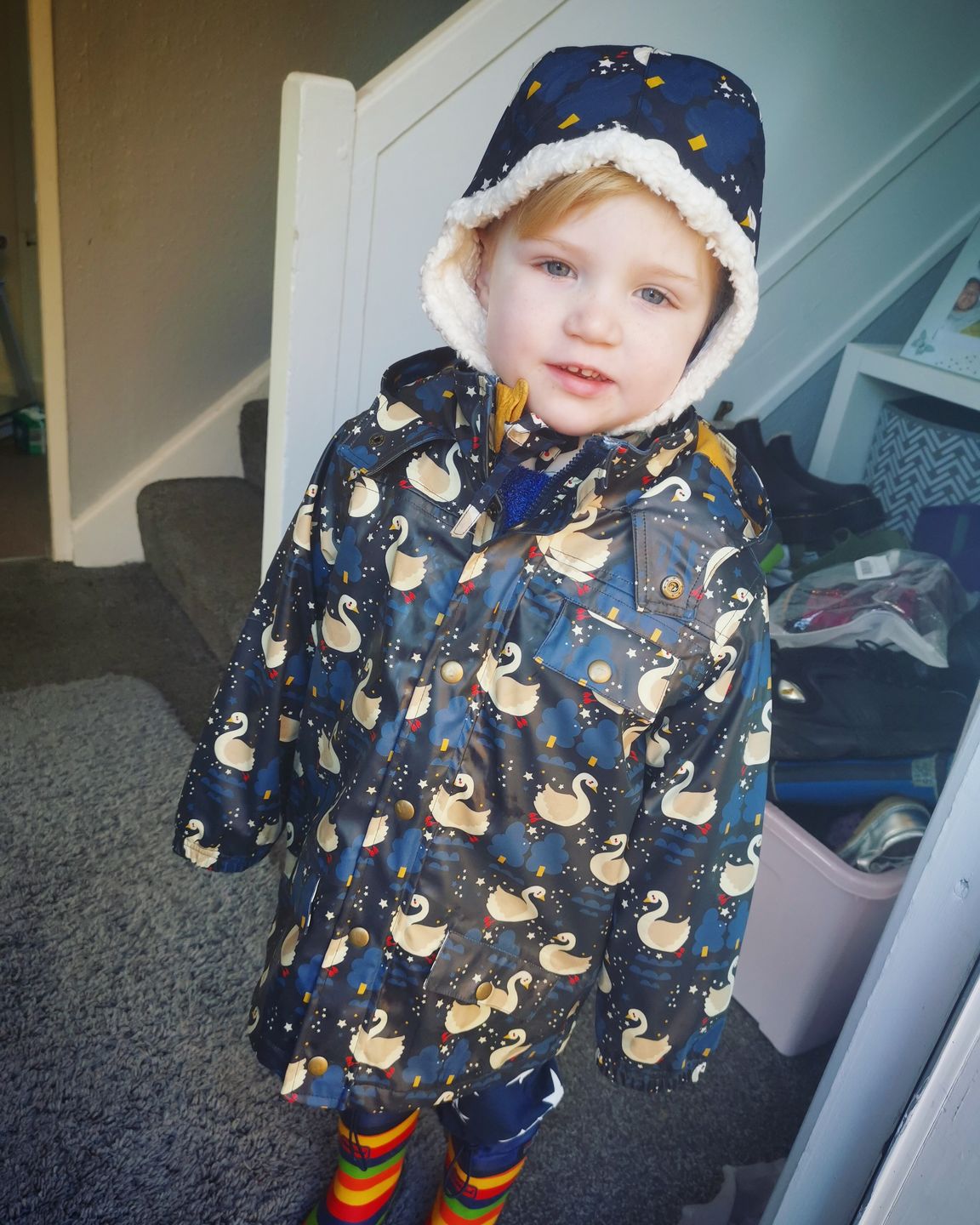 Customer photo review of Night Swimming Sherpa Hat