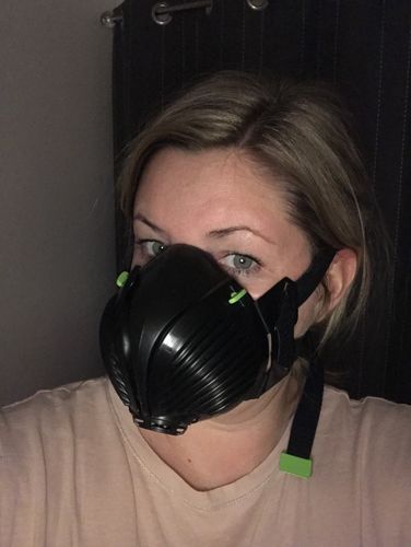 Customer photo review of Stealth P3 Dust & Particle Protective Respirator Face Mask