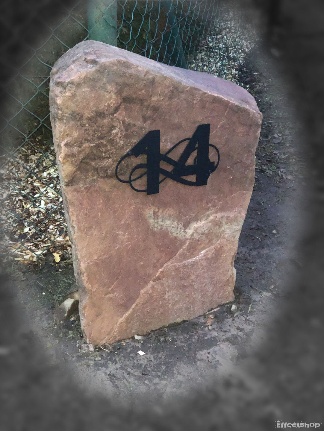 Customer photo review of Hausnummer "Ornamental Style" passend zum Hausnummern-Monogramm (personalisierbar)