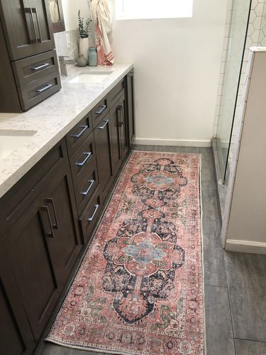 Customer photo review of Distressed Vintage Kendra Runner Rug