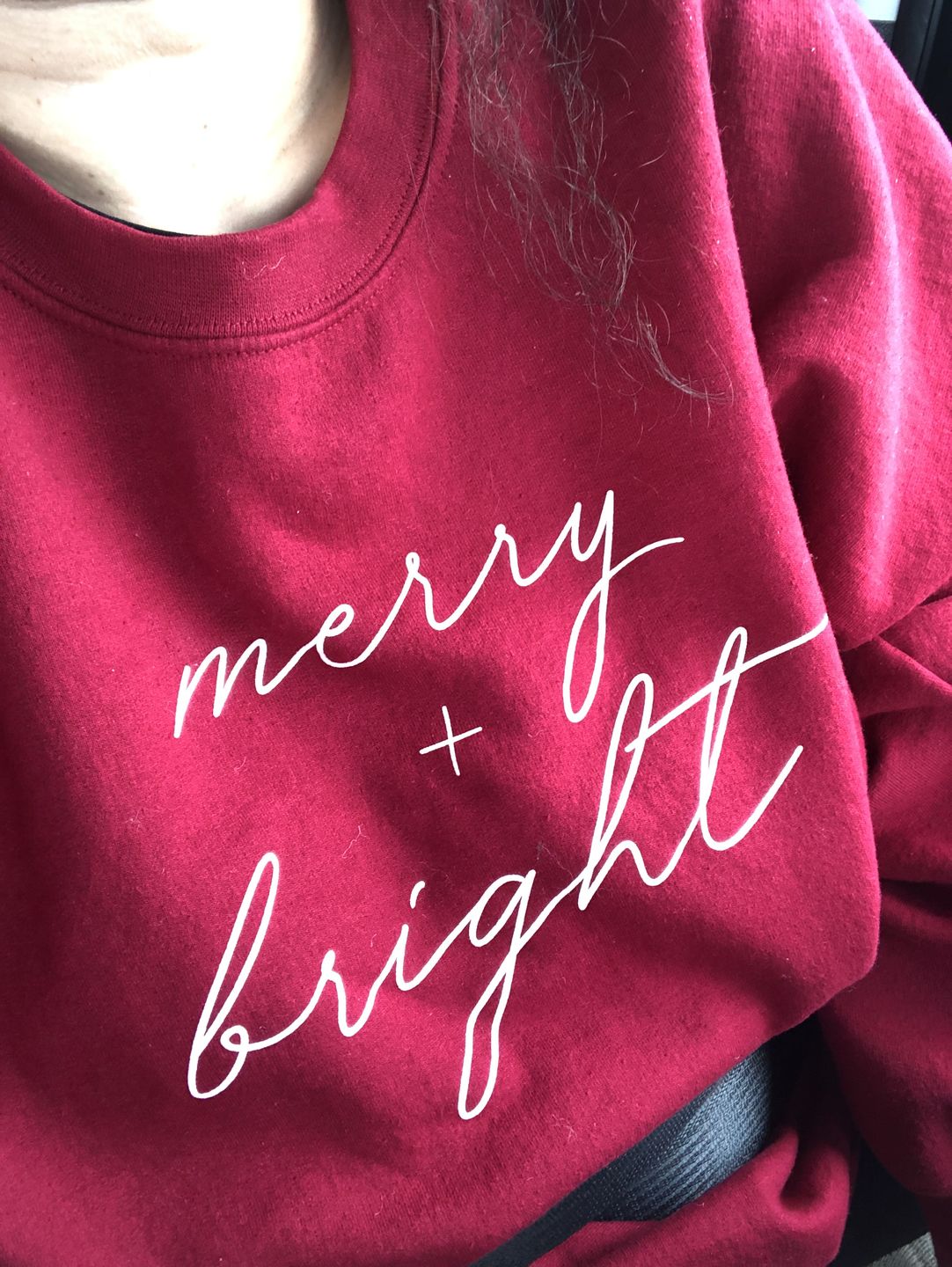 Customer photo review of Merry And Bright White Script