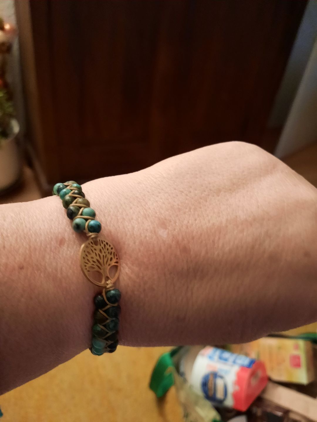 Customer photo review of LEBENSBAUM Armband aus Afrikanischen Jaspissteinen