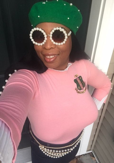 Customer photo review of PEARLfect Sweater - Pink