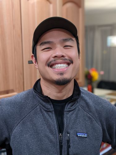 Customer photo review of Big Unstructured Snapback, Light Blue Corduroy