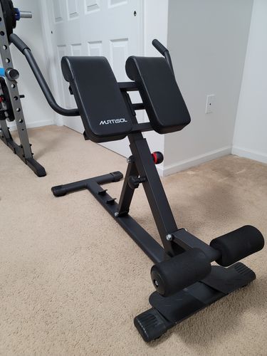 Customer photo review of Murtisol Adjustable Roman Chair Back Hyper extension Bench for Strengthening Abs