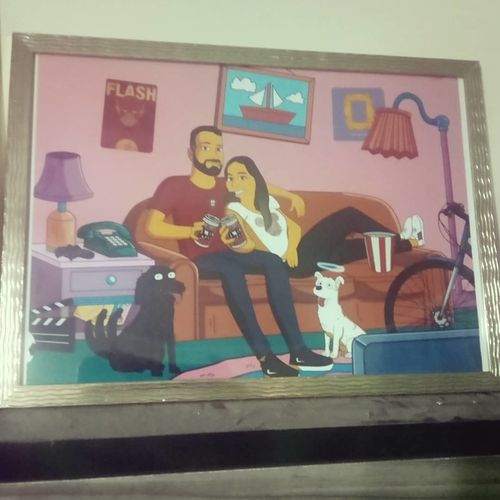 Customer photo review of RETRATO EM ARQUIVO DIGITAL FAMILIA AMARELA