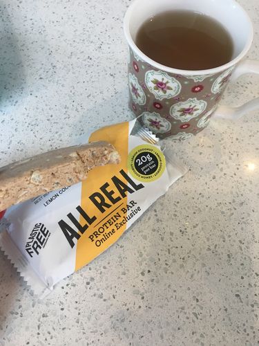 Customer photo review of Lemon Coconut Protein Bar