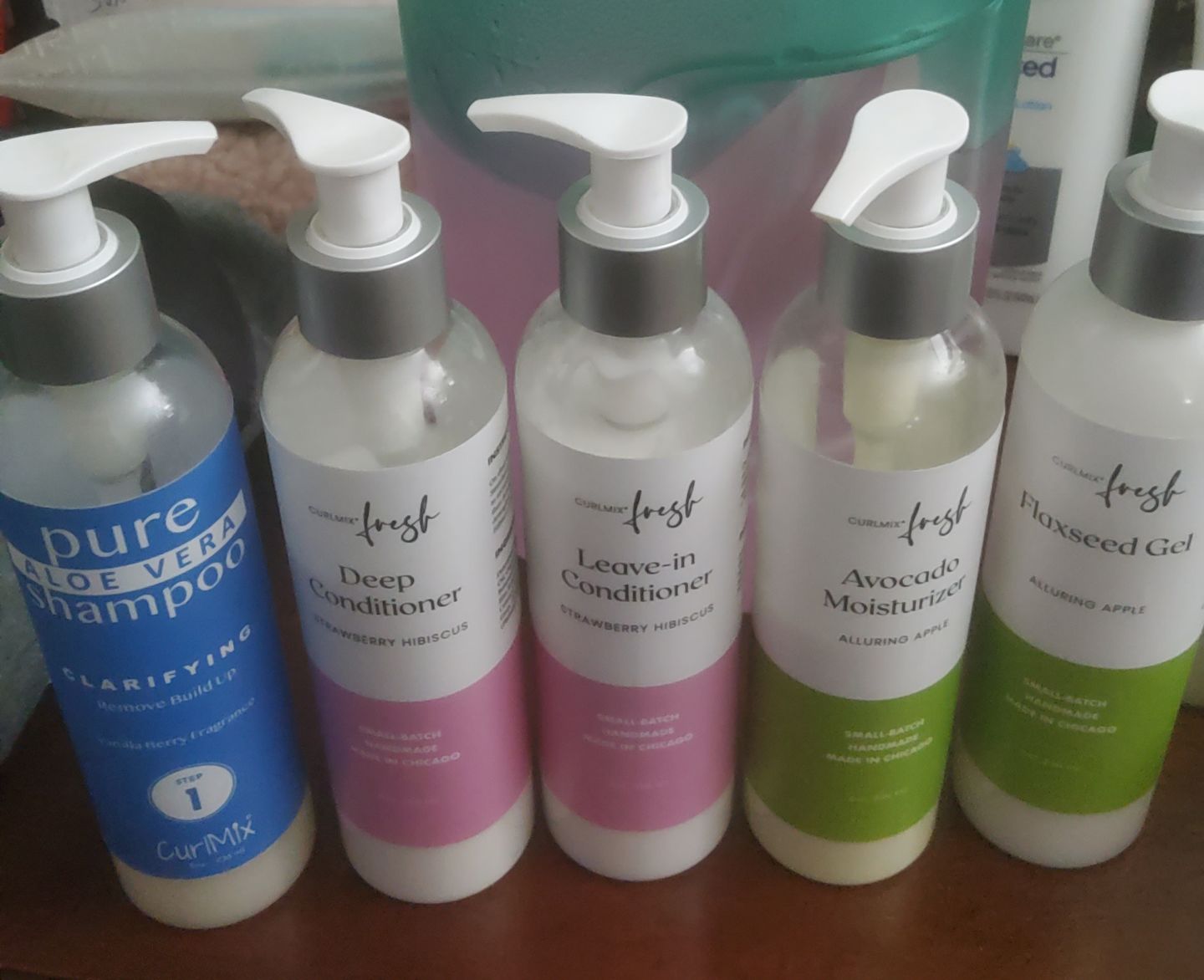 Customer photo review of Curly Hair Moisturizer for Strengthening Hair with Organic Avocado Oil and Organic Castor Oil with Vanilla Berry Fragrance