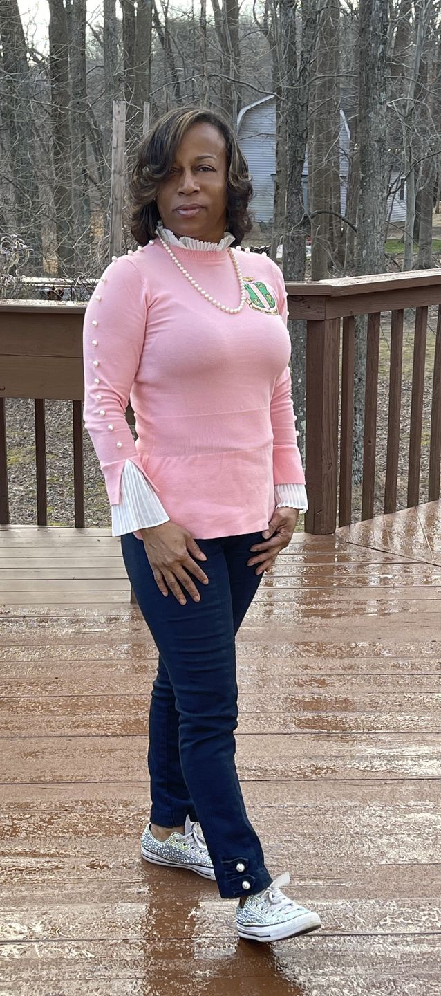 Customer photo review of PEARLfect Sweater - Pink