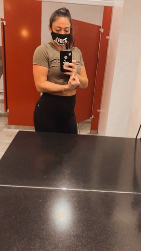 Customer photo review of Women Summer Crop (Green)