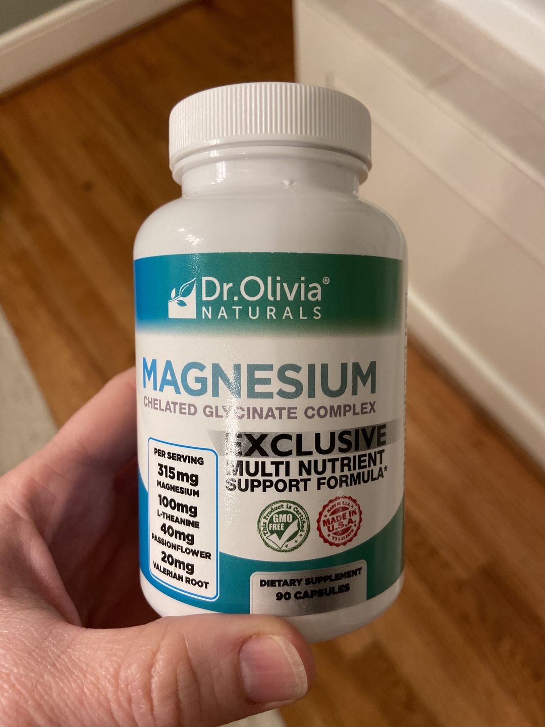 Customer photo review of Magnesium Glycinate - Chelated Complex