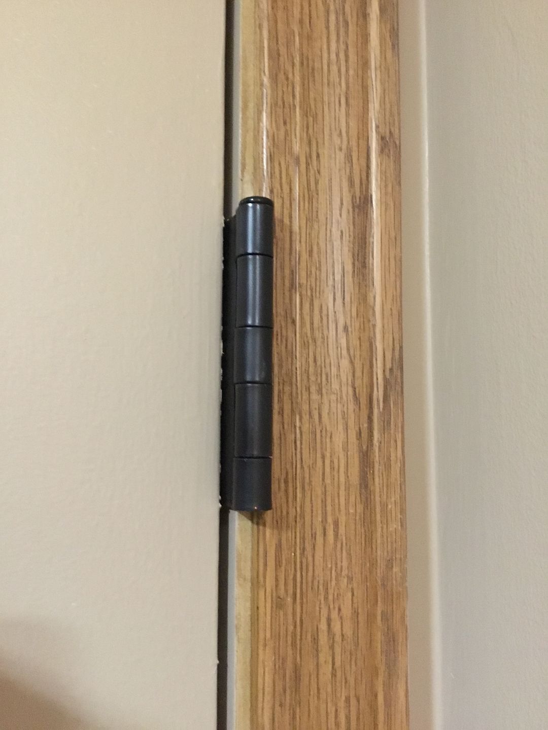 Customer photo review of Oil-Rubbed Bronze Hinge Set (3 hinges in set)