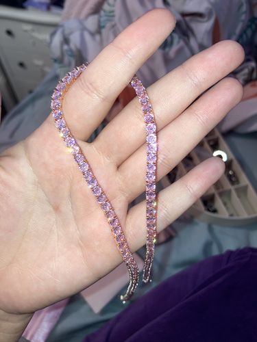 Customer photo review of Barbie Dreams Tennis Necklace