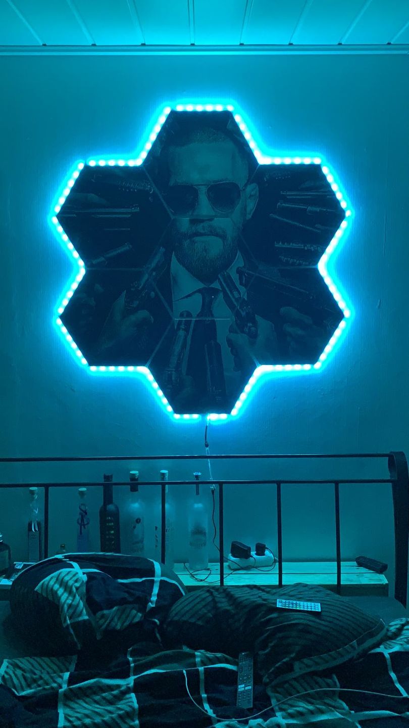 Customer photo review of Conor McGregor Wall Art Canvas | Decor Poster Framed