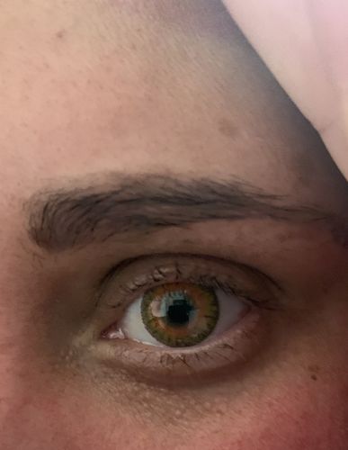 Customer photo review of [US Warehouse] Ocean Honey Contact Lenses