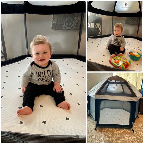 Customer photo review of Pop N' Go® Playpen