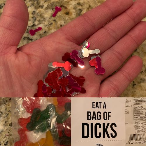 Customer photo review of Bag of Dicks - Sent Anonymously