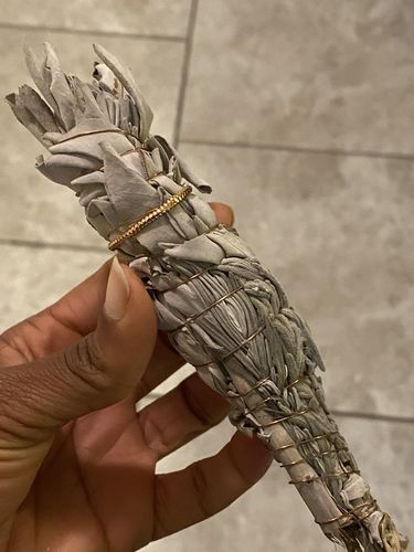 Customer photo review of COPPER HAND- WRAPPED SACRED WHITE SAGE WANDS | SAGE RITUAL