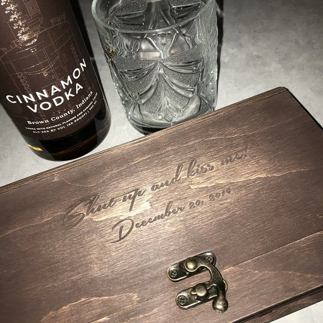 Customer photo review of Wedding Photo Box Wooden Memory Print Box