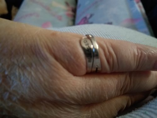 Customer photo review of 925 Sterling Sliver Blessed Cross Ring