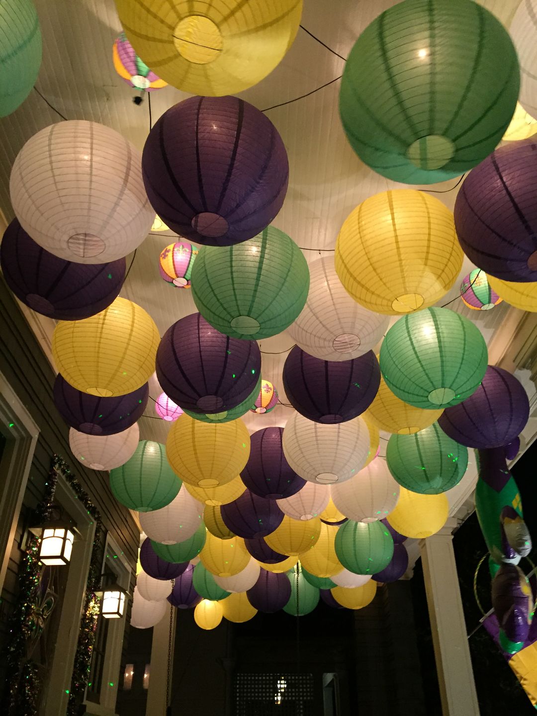 Customer photo review of 24" Royal Purple Round Paper Lantern, Even Ribbing, Chinese Hanging Wedding & Party Decoration