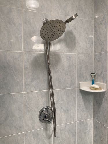 Customer photo review of 1-Spray Dual Shower Head Set
