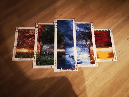 Customer photo review of XXL Diamond Painting - Jahreszeiten