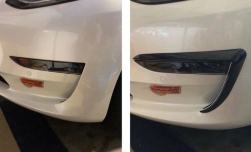 Customer photo review of Front Fog Light Covers for Tesla Model 3
