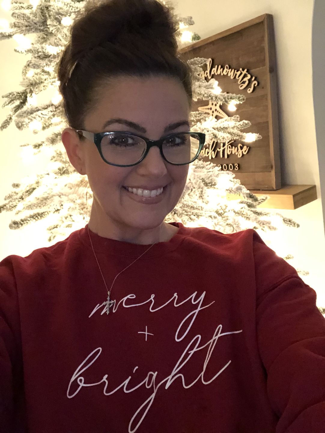 Customer photo review of Merry And Bright White Script