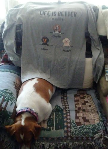 Customer photo review of Life is better - Personalized custom classic long sleeve