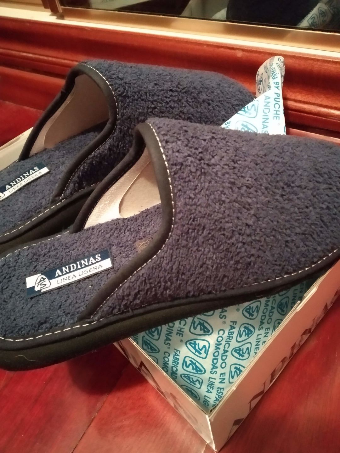 Customer photo review of Chinela rizo con punta cerrada de Andinas para hombre